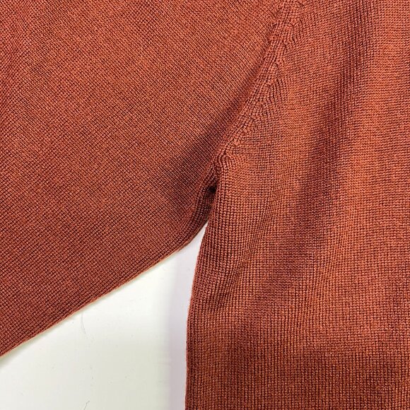 John Henric Sweden Men's XXL Brown Merino Wool Sweater Crewneck - Picture 4 of 9